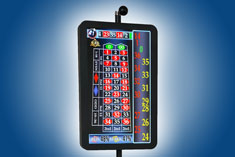 Roulette DISPLAY complements gaming table by displaying results, statistics and promotional material in pin-sharp high definition