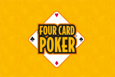 In Four Card Poker<sup>®</sup>, you receive five cards to make your best four-card hand, and the dealer receives six cards to make his best four-card poker hand.