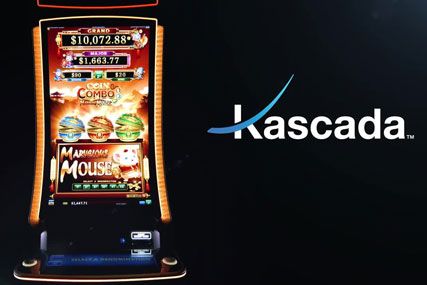 Slot cabinet Kascada K43 upright, double curved 43 inch display