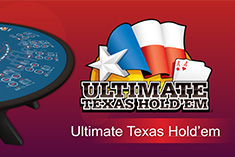 Ultimate Texas Hold’em features head-to-head play against the dealer and an optional bonus bet. Players and the dealer each receive two cards. They combine them with five community cards to make their best five-card hand.