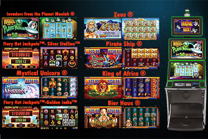 VELOCITY™ HD-5™ multi-game pack includes a mix of classic and jackpot slot games.