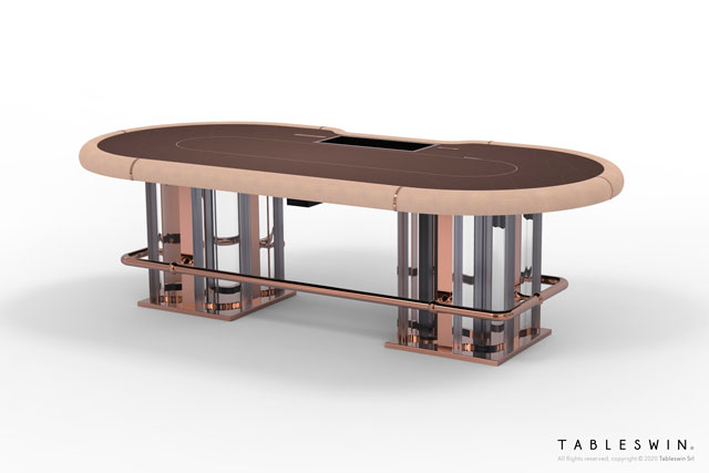 Игорный стол для клубного покера ВЕНЕЦИЯ восхищает итальянским дизайном и качеством ручной работы.