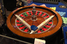 Wheel leveler for roulette, balancing casino wheels